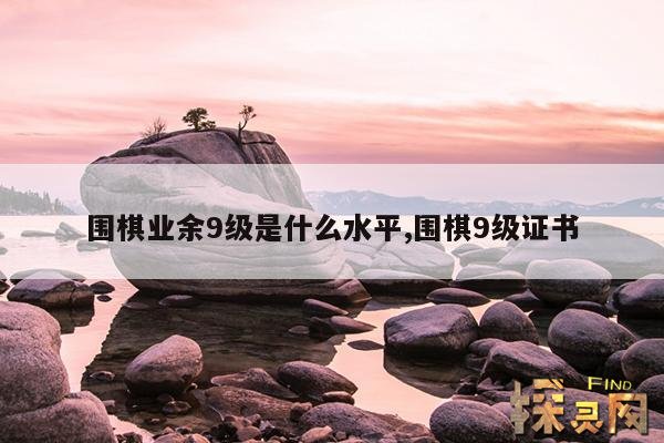 围棋业余9级是什么水平,围棋定级9级