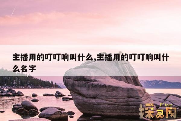 主播用的叮叮响叫什么,直播叮叮响的是什么