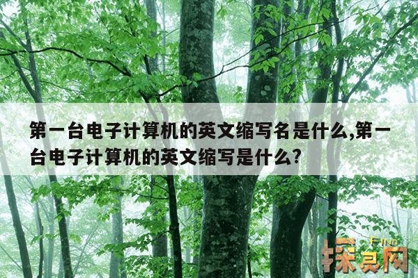 第一台电子计算机的英文缩写名是什么,第一台电子计算机的英文缩写是什么?