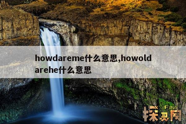 howdareme什么意思,howoldareu 什么意思