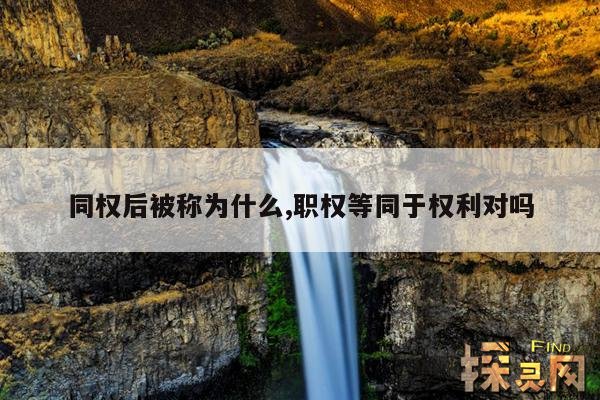 同权后被称为什么,古代同权的价格与图片