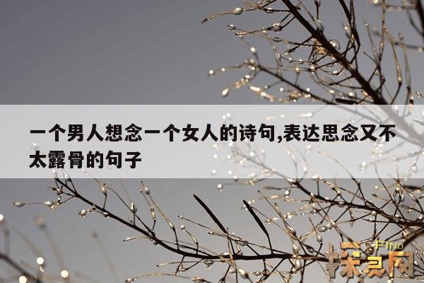 一个男人想念一个女人的诗句,男人极度想念一个女人诗句