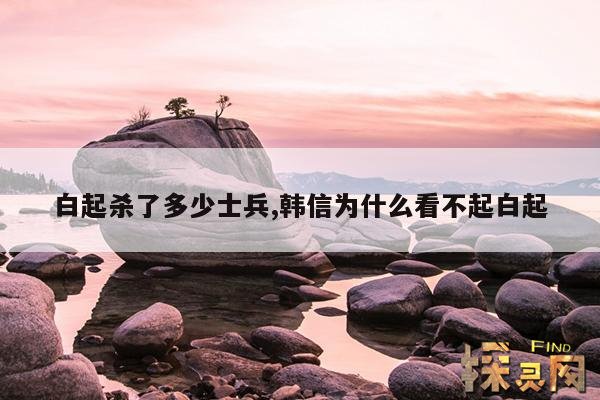 白起杀了多少士兵,白起杀了多少士兵总共