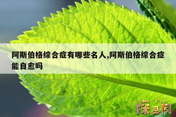 阿斯伯格综合症有哪些名人,患阿斯伯格综合症名人