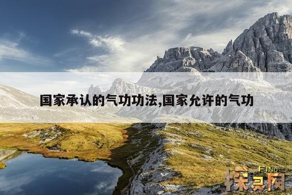 国家承认的气功功法,气功 国家