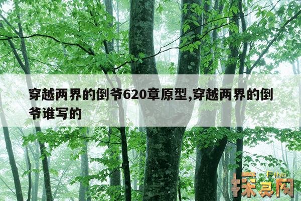 穿越两界的倒爷620章原型,穿越两界的倒爷怎么了