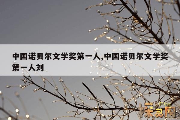 中国诺贝尔文学奖第一人,中国诺贝尔文学奖第一人被禁