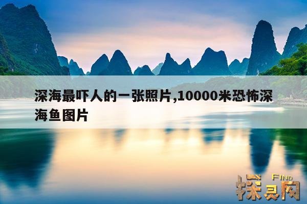 深海最吓人的一张照片,海底2000000000米生物