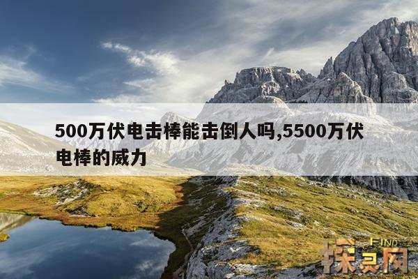 500万伏电击棒能击倒人吗？,50万伏电击棒有用吗？