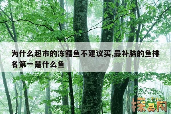 为什么超市的冻鳕鱼不建议买,为什么超市的冻鳕鱼不建议买鳕鱼口感