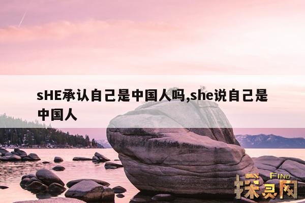 sHE承认自己是中国人吗？,承认自己是中国人的明星