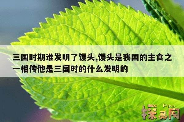 三国时期谁发明了馒头,三国时期谁发明了馒头