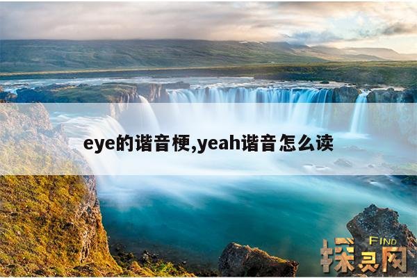 eye的谐音梗,yeah谐音怎么读